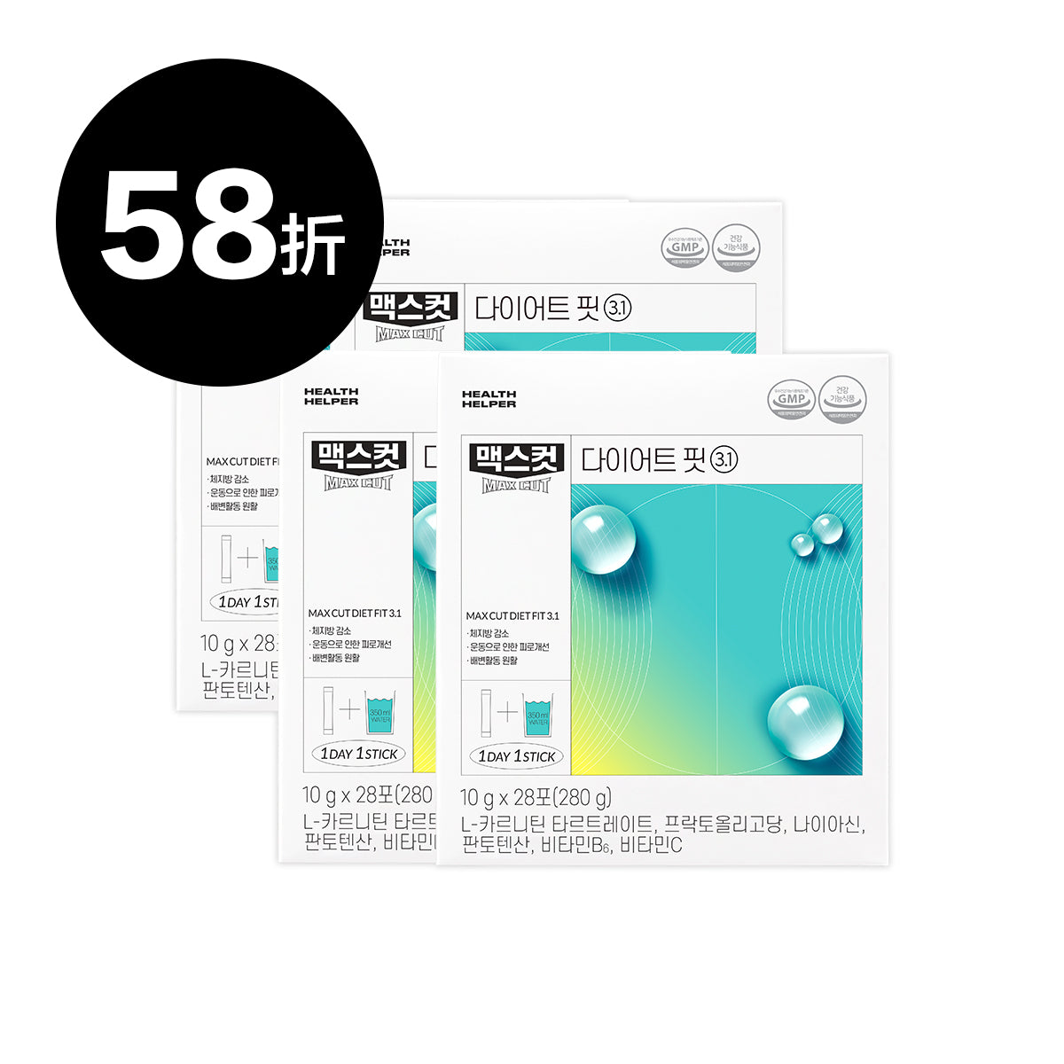 蕭伊 × ᴍᴀxᴄᴜᴛ 小綠水 28入 * 4盒